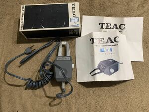 TEAC E-1 消磁器 機 ヘッド デマグネタイザー ティアック