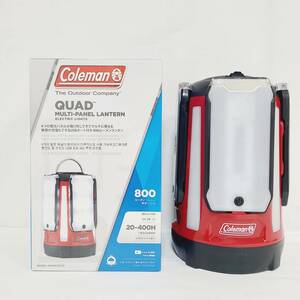 【C】　美品　Coleman　コールマン　QUAD　クラッド　マルチパネルランタン　800ルーメン　箱付き　動作品　キャンプ　アウトドア