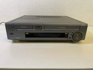 21　【C7636】　SONY ソニー Hi8 VHS　ビデオデッキ WV-H4　Wデッキ　映像機器　通電OK