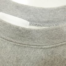 TODAY edition トゥデイエディション CREW NECK SW メンズ クルーネック 変形 ロゴプリント コットン スウェット トレーナー GRAY M_画像4