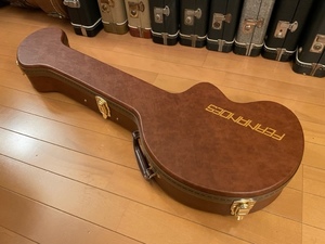 美品 FERNANDES ZO-3専用 ハードケース ブラウン フェルナンデス純正 Gibson風