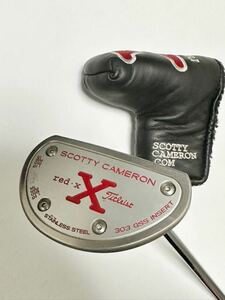 SCOTTY CAMERON スコッティキャメロン red X2 レッドX2 パター 34インチ ヘッドカバー付 GSSインサート