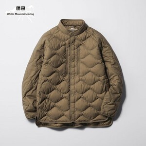 UNIQLO WHITE MOUNTAINEERING リサイクルハイブリッドダウンジャケット Mサイズ ブラウン 2023年モデル