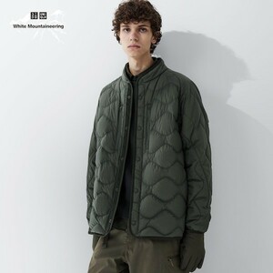 UNIQLO white Mountaineering リサイクルハイブリッドダウンジャケット Mサイズ グリーン オリーブ 2023年モデル