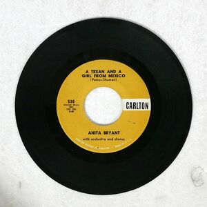 米 ANITA BRYANT/A TEXAN AND A GIRL FROM MEXICO/CARLTON 538 7 □