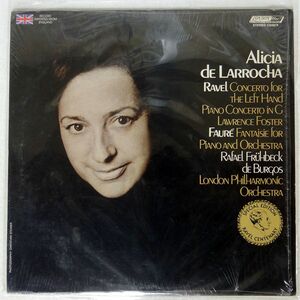 米 ALICIA DE LARROCHA/RAVEL : CONCERTO FOR PIANO AND ORCHESTRA/LONDON CS6878 LP