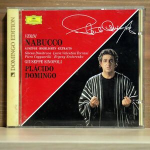 PLACIDO DOMINGO/VERDI: NABUCCO HIGHLIGHTS/DEUTSCHE GRAMMOPHON 435 415-2 CD □