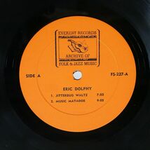 米 ERIC DOLPHY/SAME/EVEREST RECORDS ARCHIVE OF FOLK & JAZZ MUSIC FS227 LP_画像2