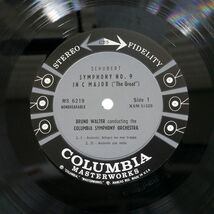 米 ブルーノ・ウォルター/シューベルト：交響曲 第9番 「ザ・グレート」/COLUMBIA MASTERWORKS MS6219 LP_画像2