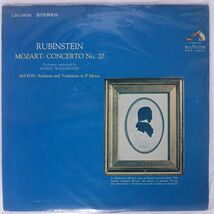 米 RUBINSTEIN/MOZART:CONCERTO NO.20/RCA RED SEAL LSC2635 LP_画像1