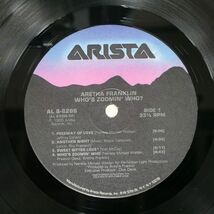 ARETHA FRANKLIN/WHO’S ZOOMIN WHO/ARISTA AL88286 LP_画像2