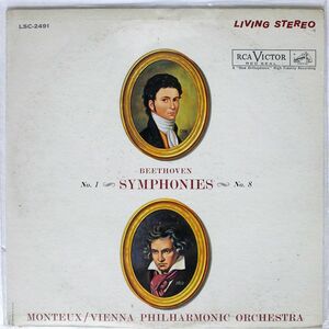 米 MONTEUX/BEETHOVEN:SYMPHONIES NOS. 1 & 8/RCA VICTOR RED SEAL LSC2491 LP