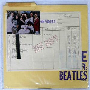 英 ブート BEATLES/FILE UNDER:/GNAT RECORDS LTD. GN700751 LP