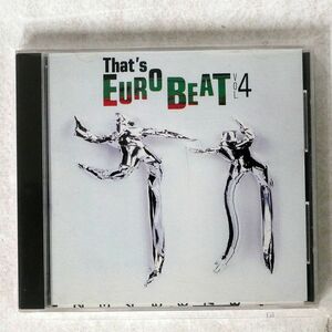 VA/THAT’S EUROBEAT VOL. 4/ALFA INTERNATIONAL 32XB-207 CD □