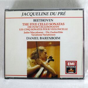 JACQUELINE DU PR?, DANIEL BARENBOIM/BEETHOVEN: CELLO SONATAS 1-5/EMI CLASSICS 763015-2 CD