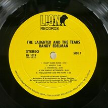 米 RANDY EDELMAN/LAUGHTER AND THE TEARS/LION LN1013 LP_画像2