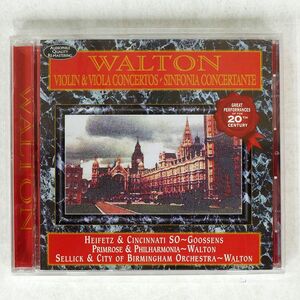 WALTON/CONCERTO FOR VIOLIN&VIOLA CONCERTOS SINFONIA CONCERTANTE/AVID CD □