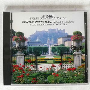 初期盤CD ズーカーマン/モーツァルト : ヴァイオリン協奏曲第1&2番/CBS/SONY 38DC136 CD □