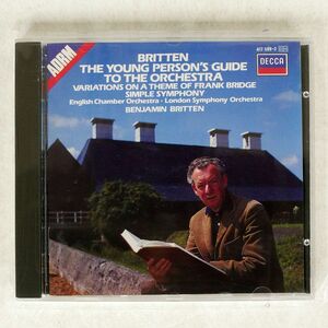 BRITTEN/YOUNG PERSON’S GUIDE TO THE ORCHESTRA/DECCA 417 509-2 CD □