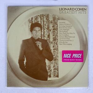 LEONARD COHEN/GREATEST HITS/CBS CBS32644 LP