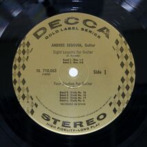 米 ANDRS SEGOVIA/GRANADA/DECCA DL710063 LP_画像2