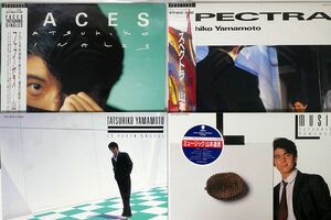 LP,一部帯付き 山本達彦/４枚セット