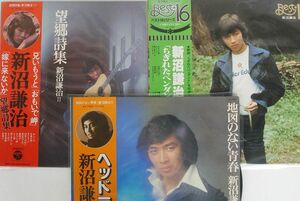 LP,帯付き 新沼謙治/３枚セット