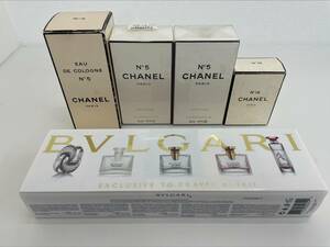 ♯3253　CHANEL(シャネル)　BVLGARI(ブルガリ)　未使用・ほぼ未使用　香水5点セット　フレグランス 現状品 ※航空搭載不可