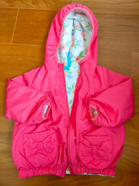 ジャケット ジャンパー 女の子 ピンク キッズアウター　ウィンドブレーカー 90cm