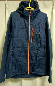  mont-bell (モンベル) U.L.サーマラップ パーカ Men's 1101538 ピュアインディゴ M 検索 ネイビー ブルー ナイロンジャケット 化繊 ダウン