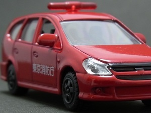 ★日曜夜★ルース★HONDA STREAM FIREFIGHTING PUBLICITY VEHICLE(消防広報車)★CAPSULE MTECH★がんばれ!はたらくクルマ VOL.2*EPOCH*1/72