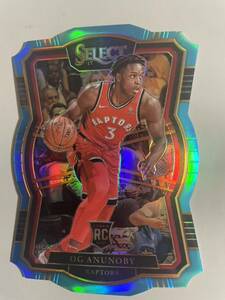 2017-18 OG ANUNOBY Panini Select Premier Level Light Blue Prizm /185 Rookie #134