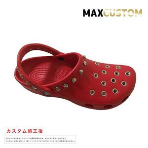  Crocs crocs punk custom красный красный 22~29cm новый товар Classic Cayman classic мужской женский сандалии ji Bit'z 