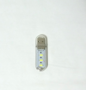 USB接続LEDライト白色（3LED、高輝度、新品）