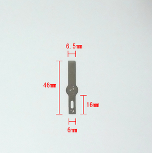 デザインナイフ用替刃 平刃 幅6.5mm 3枚セット（片刃、カッター用、新品） 