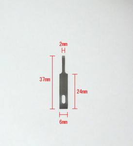  design knife for razor flat blade width 2mm 3 pieces set ( both blade, cutter for, new goods )