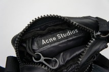 美品Acne Studious アクネ ストゥディオス CROSSBODY POCKET BAG ショルダー ポーチ バッグ FA-UX-BAGS000008黒1108N▲_画像4