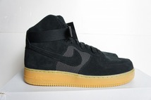 新品 国内正規 NIKEナイキ AIR FORCE 1 HIGH 07 LV8 エアフォース1 ハイ スエード ガムソール 806403-003 US11 本物 黒1112Ｎ_画像3