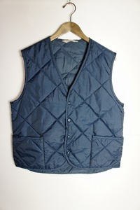 美品16AW TENDERLOIN テンダーロイン T-WORK VEST サークル ワッペン キルティング ワーク ベスト 本店限定 ネイビー紺409N