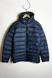 美品正規 patagonia パタゴニア Hi Loft Down Hoody ハイロフト ダウン フーディー ジャケット ブルゾン 84902 紺 M 本物 1029N