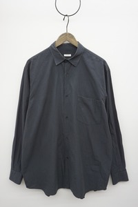 定番正規 22SS COMOLI コモリ 新型 コモリシャツ 長袖 シャツ V01-02001 紺 サイズ3 本物 1015N▲