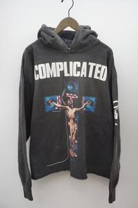 新品 正規 23AW SAINT MICHAEL × Kosuke Kawamura セントマイケル 河村康輔 KK_HOODIE/COMPLICATED パーカー SM-A23-0000-C20 黒XL1126N▲