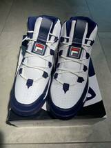 新品 正規 FILA フィラ GRANT HILL 1 グラントヒル 1 スニーカー バスケット シューズ F0410 0215 2Pac 白紺US11 本物 1013N▲_画像1