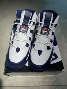 新品 正規 FILA フィラ GRANT HILL 1 グラントヒル 1 スニーカー バスケット シューズ F0410 0215 2Pac 白紺US11 本物 1013N▲