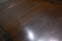 CKC13 英国アンティーク バルボスレッグ ドローリーフテーブル オーク材 伸長式 拡張式 ダイニングテーブル イギリス エクステンション_画像6