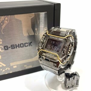 極美品 CASIO G-SHOCK GMW-B5000TCC-1JR チタン合金 トランティクシー フルメタル ブラック タフソーラー 電波 時計 メンズ 腕時計