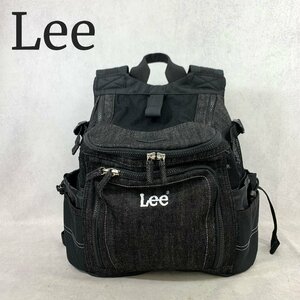 Lee リー PET PARADISE ペット パラダイス 294-98682 ハグ＆リュック 2way キャリー バッグ 小型犬用 黒 ブラック デニム ペット用品 鞄