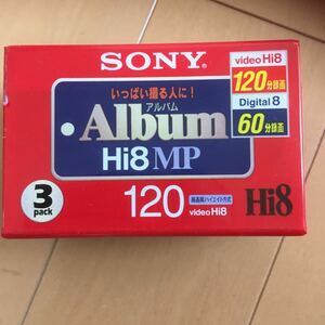 SONY HI8 MP 120分テープ　新品未使用3本まとめて
