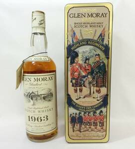 1000円スタート 酒 SCOTCH WHISKY GLEN MORAY 25年 SINGLE HIGHLAND MALT 750ml 43％ スコッチ グレンマレイ 未開栓 箱付 11 お酒⑫511