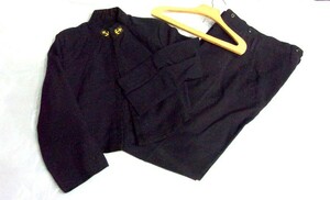 1000円スタート 服 上下セット 軍服 海軍? 第七七期の記載有 702 襟章 軍隊 アンティーク コレクション 10 II1023